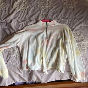 American Eagle Tie Dye Quarter Zip
